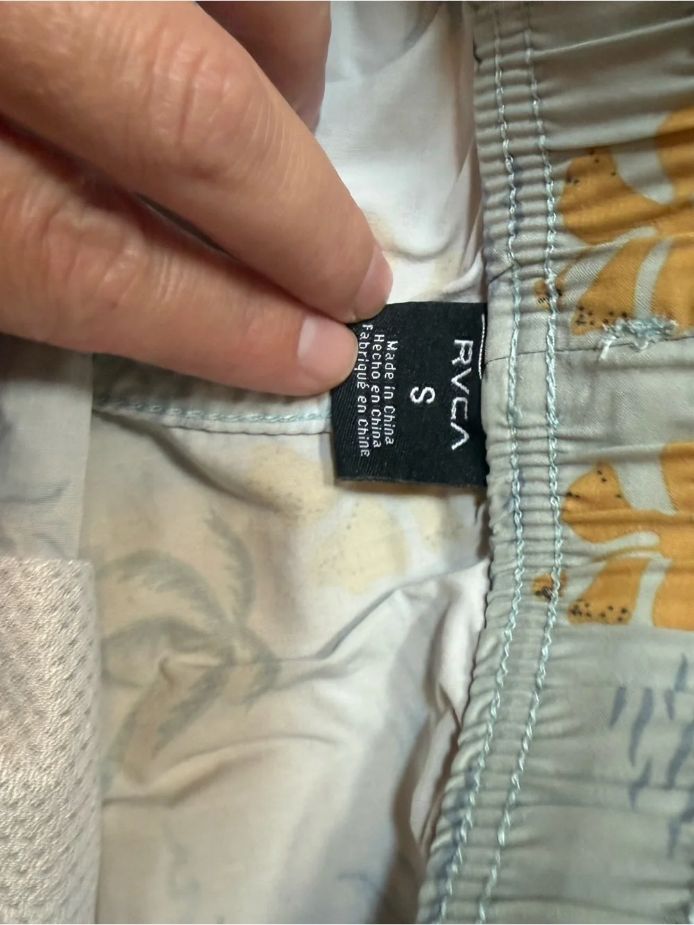 RVCA‎ Men’s Light Blue Tropical Floral Swim Trunks